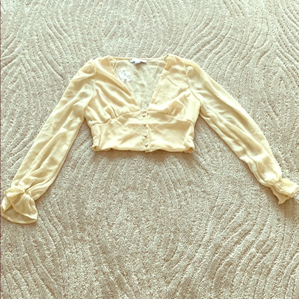 Chiffon long sleeve top